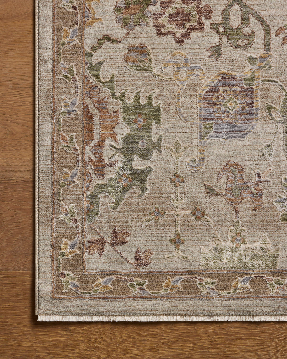 Tapis Loloi Rugs AYLNAYL-02FGPL Aylin AYL-02 Fog / Plum