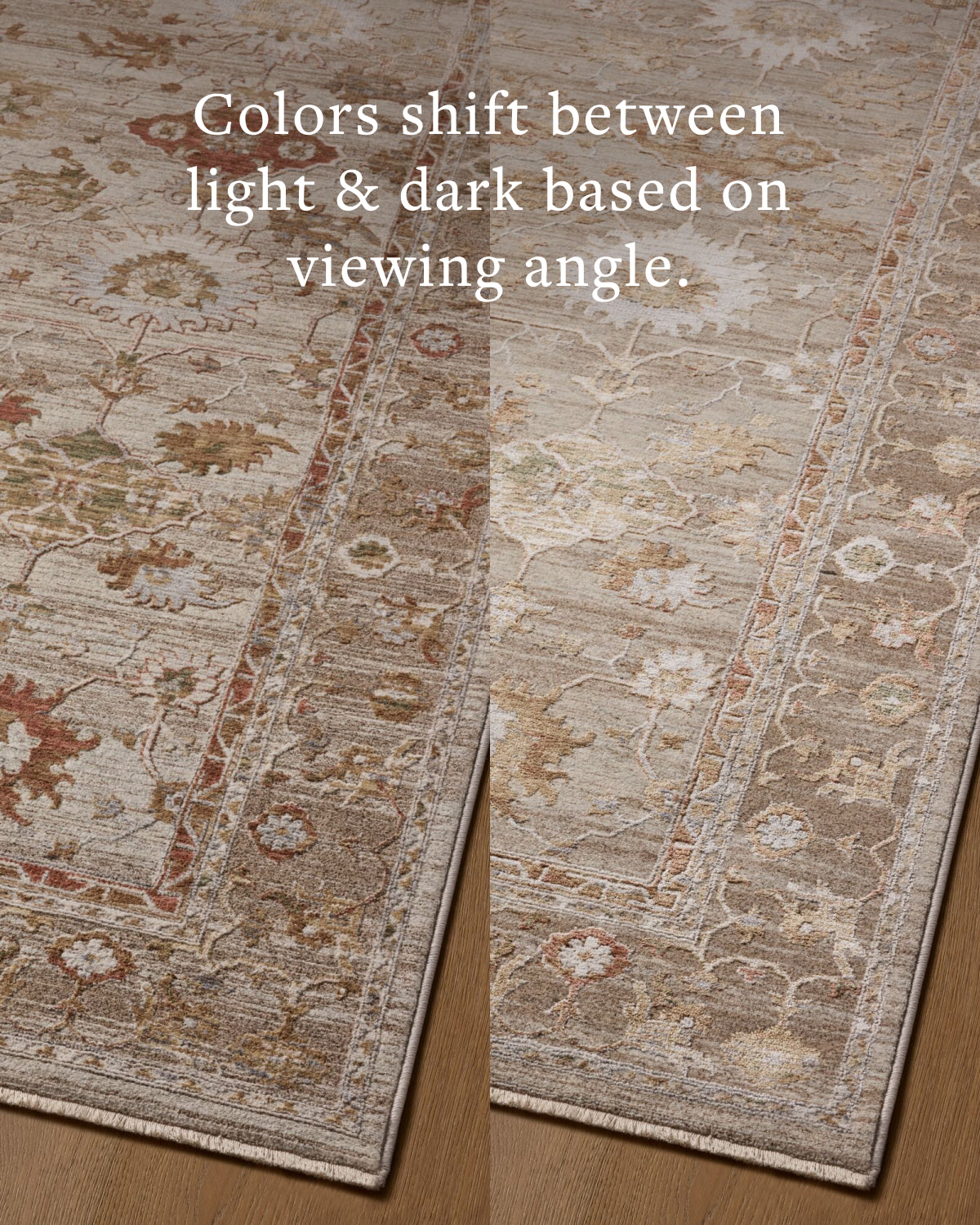 Tapis Loloi Rugs AYLNAYL-04PPSR Aylin AYL-04 Pebble / Sunrise