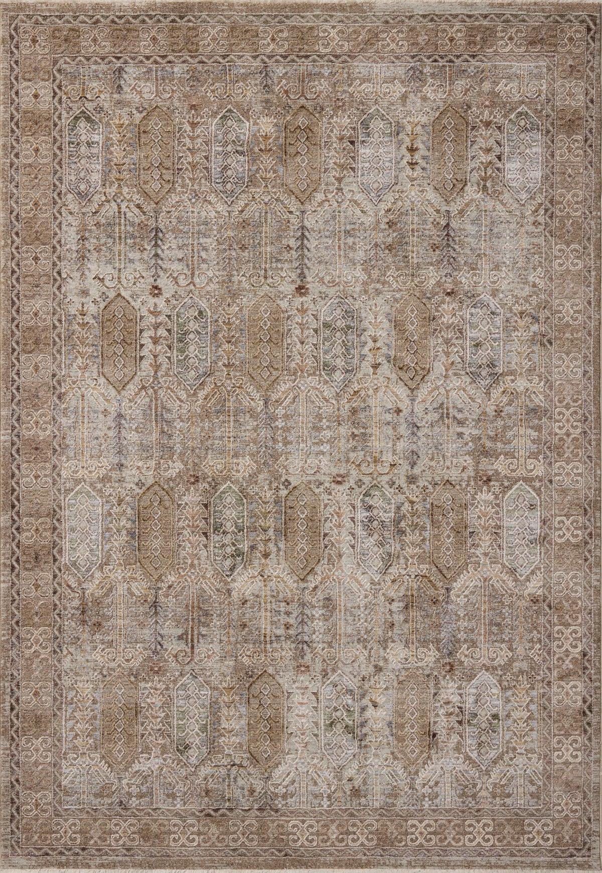 Loloi Rugs AYLNAYL-07TAML Aylin AYL-07 Taupe / Multi Area Rug in Taupe / Multi