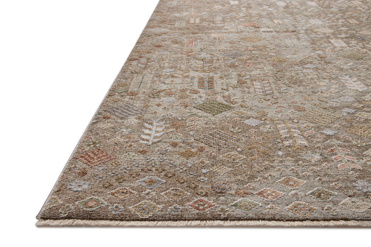 Loloi Rugs AYLNAYL-09MSHM Aylin AYL-09 Mushroom / Multi Area Rug in Mushroom / Multi