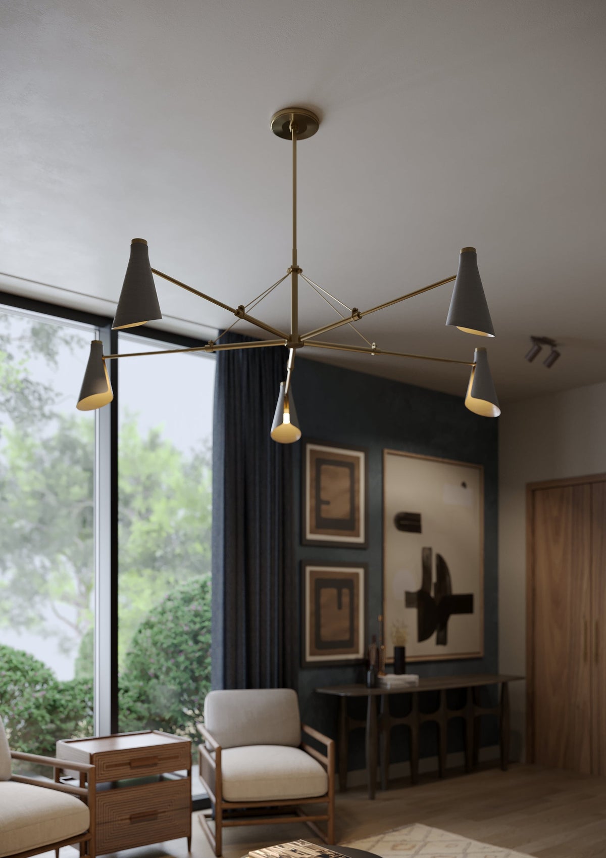 Troy Lighting F4369-PBR/BRZ ANDERSEN Chandelier in Bronze