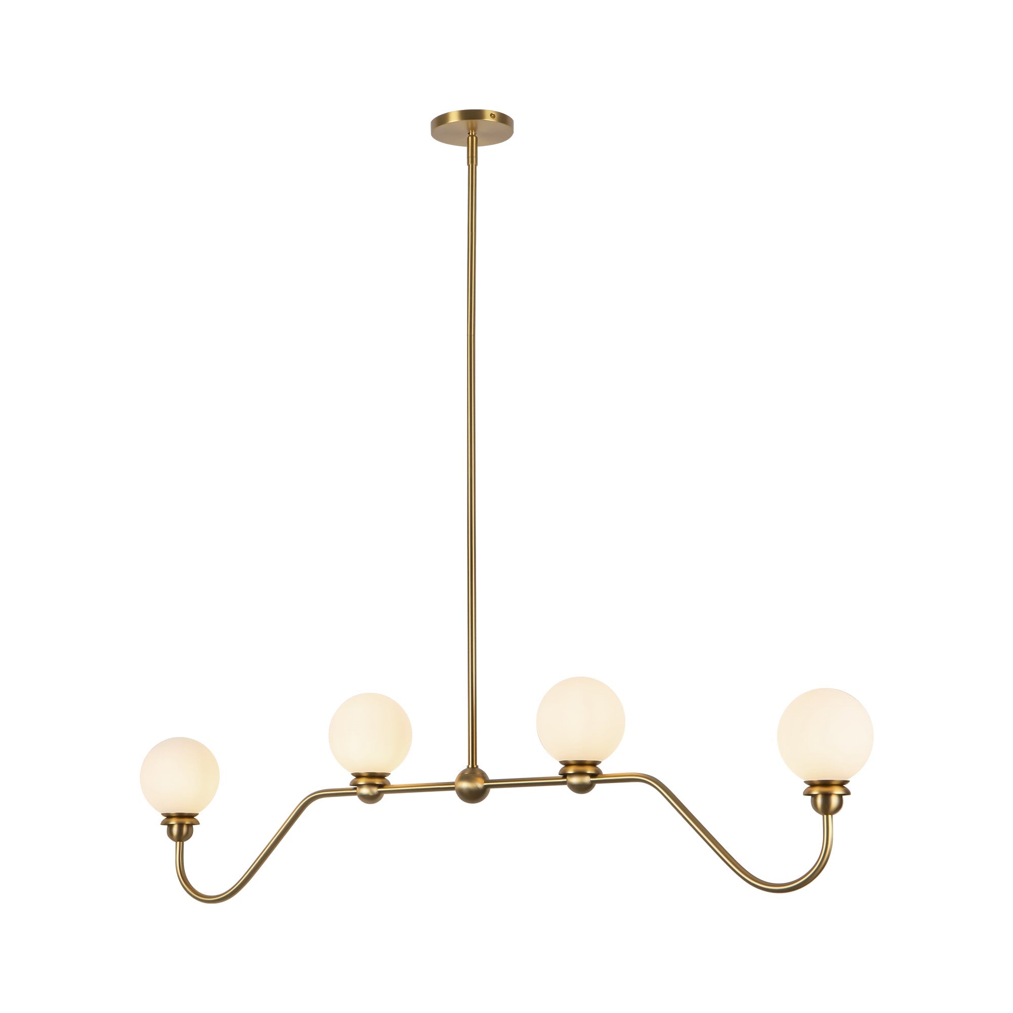 Alora Canada - LP408148BG - Four Light Linear Pendant - Beckett - Brushed Gold