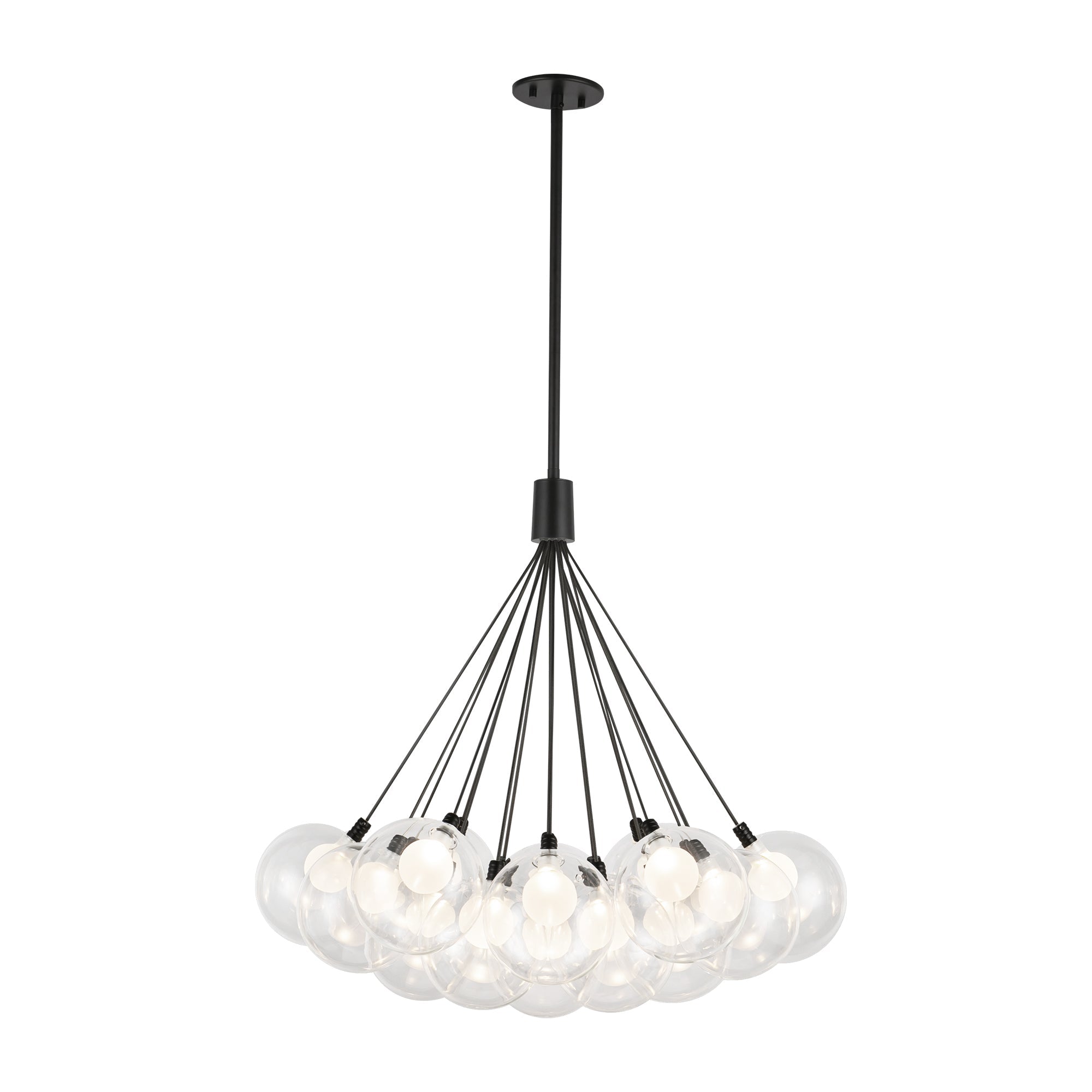 Kuzco Canada - CH3128-BG/MGL - LED Chandelier - Bolla - Brushed Gold/Mixed Glass
