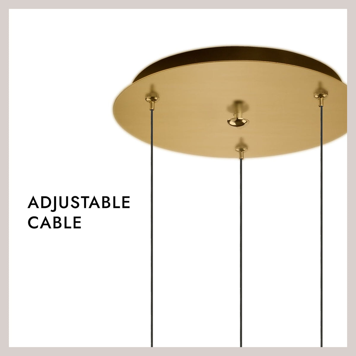 Kuzco Lighting MP3106BG-03 Bolla LED Multi Pendant in Brushed Gold