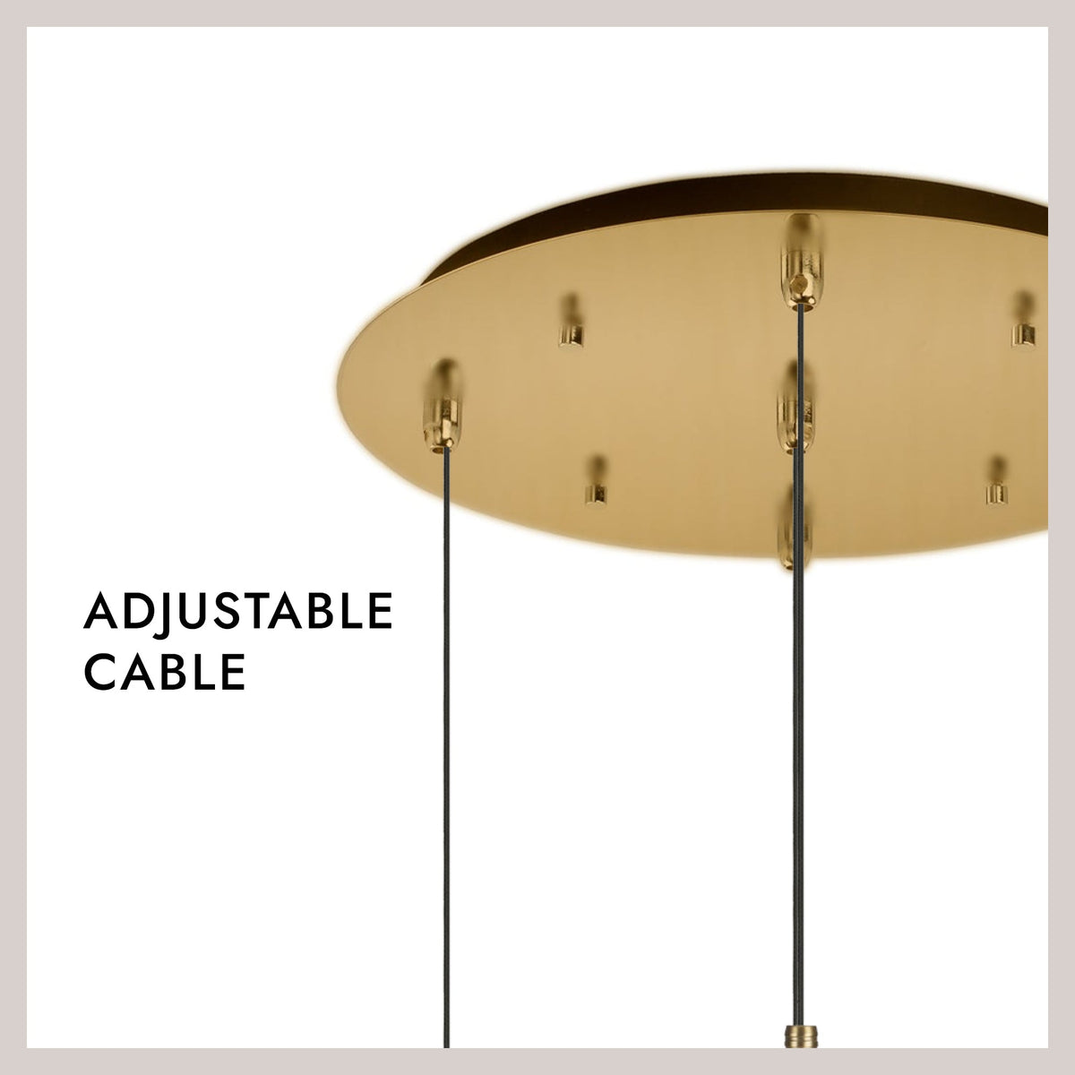 Kuzco Lighting MP3106BG-05 Bolla LED Multi Pendant in Brushed Gold