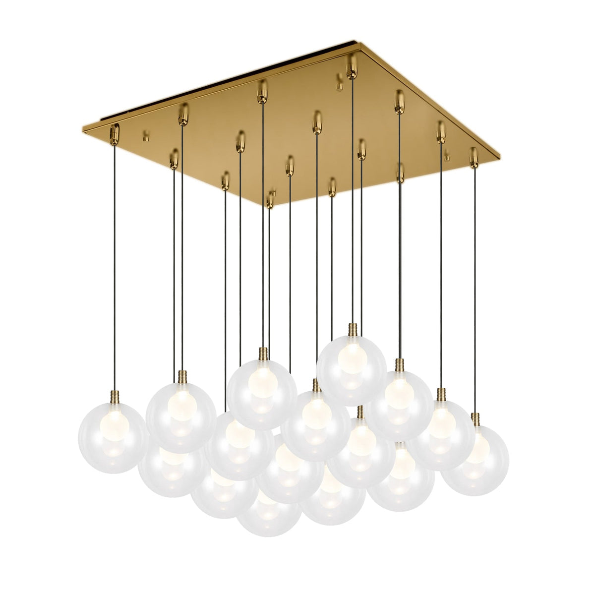 Kuzco Lighting MP3106BG-16 Bolla LED Multi Pendant in Brushed Gold
