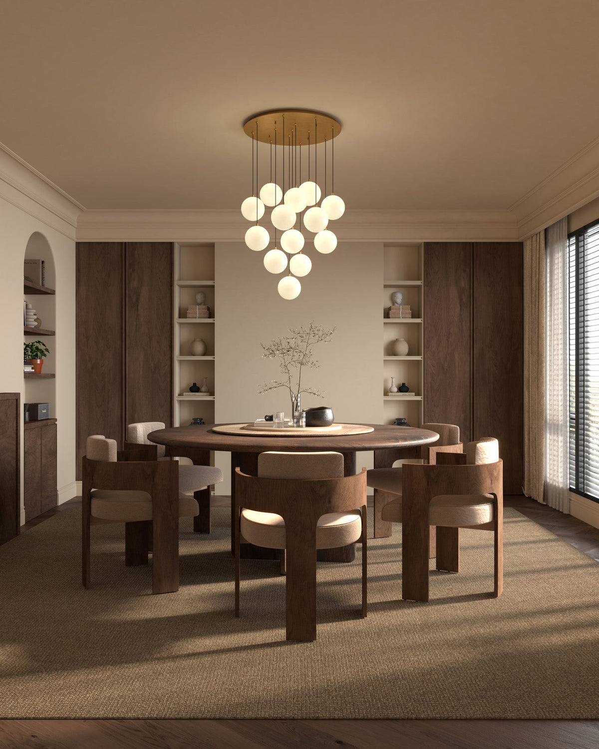 Kuzco Lighting MP3106BG-13 Bolla LED Multi Pendant in Brushed Gold