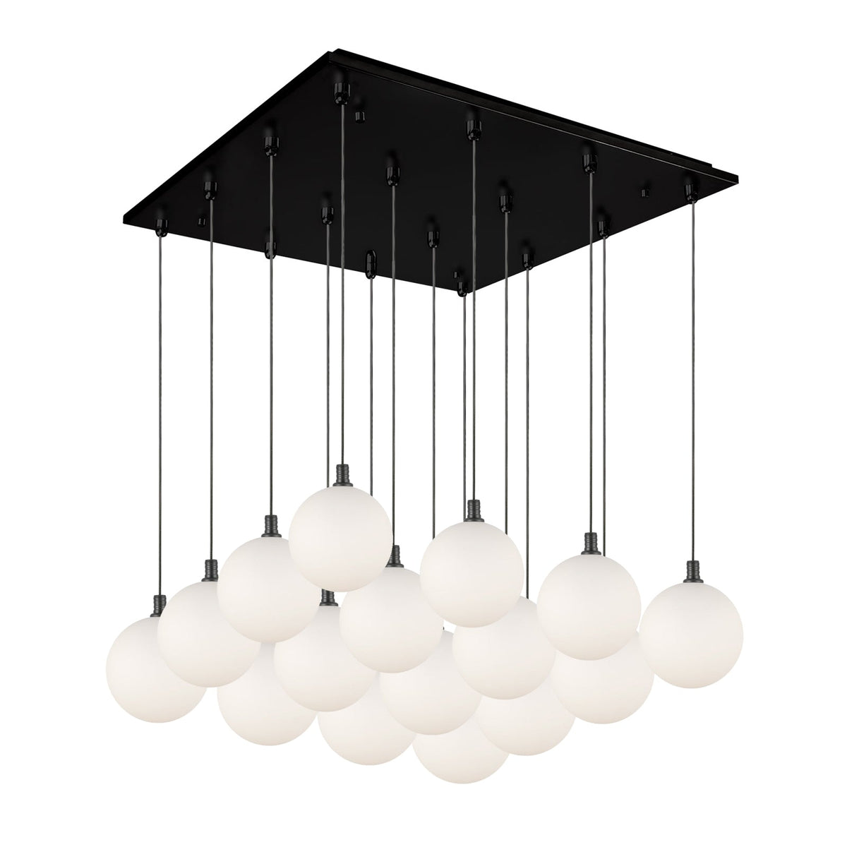 Kuzco Lighting MP3106BKOP-16 Bolla LED Multi Pendant in Black