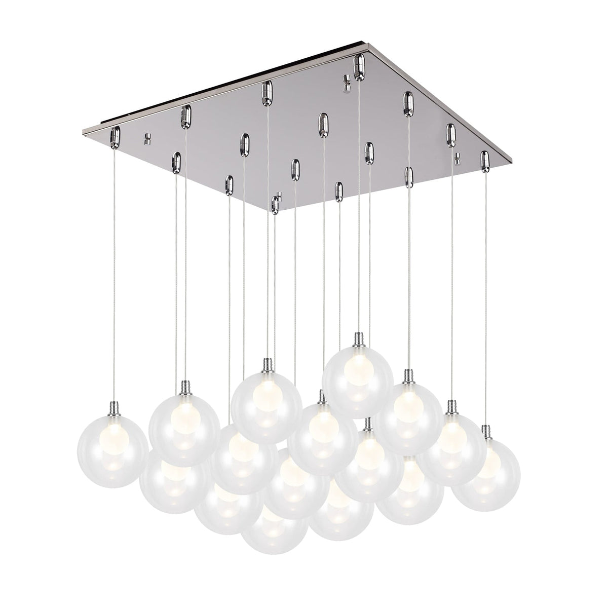 Kuzco Lighting MP3106CH-16 Bolla LED Multi Pendant in Chrome