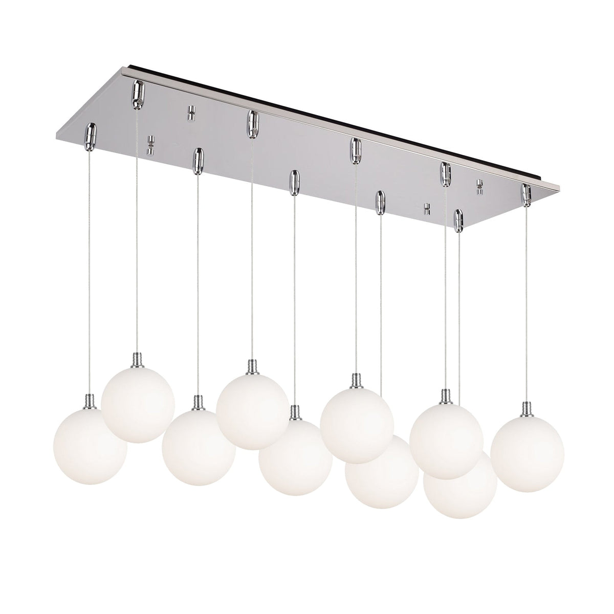 Kuzco Lighting MP3106BG-10 Bolla LED Multi Pendant in Brushed Gold
