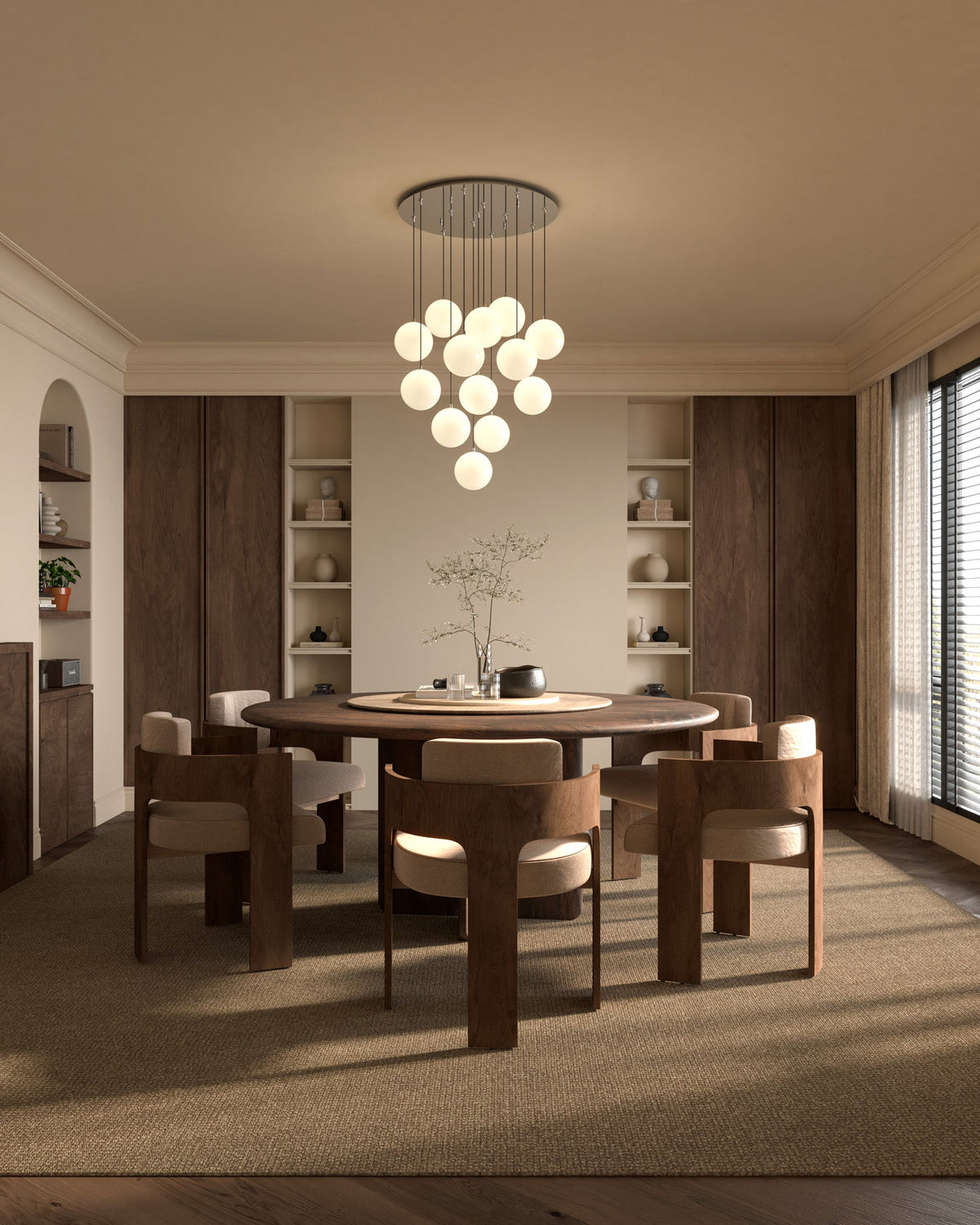 Kuzco Lighting MP3106BG-13 Bolla LED Multi Pendant in Brushed Gold