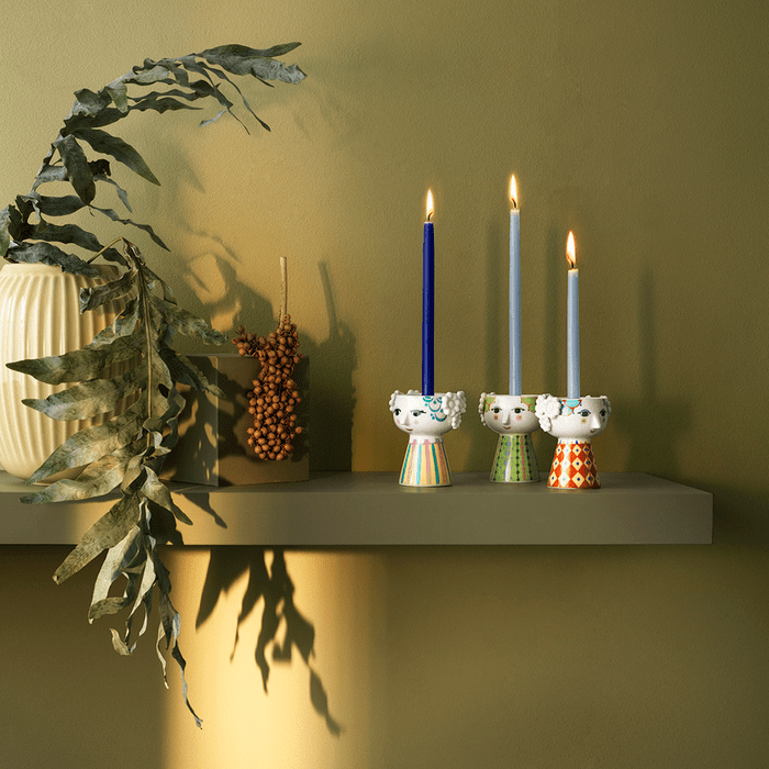 Bjørn Wiinblad 56515 Eva Candle Holder in Light Blue