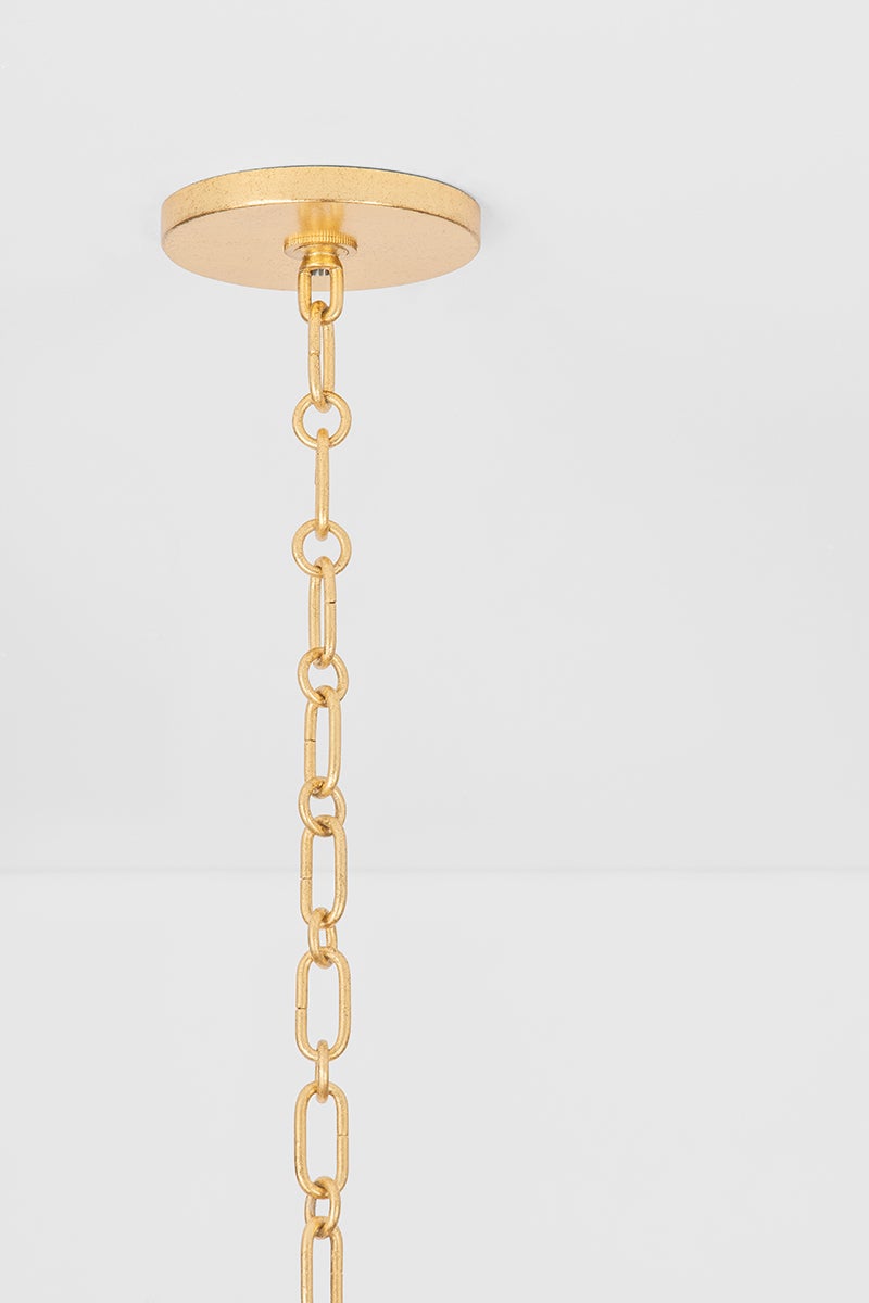 Troy Lighting F1341-VGL Bo Chandelier in Vintage Gold Leaf