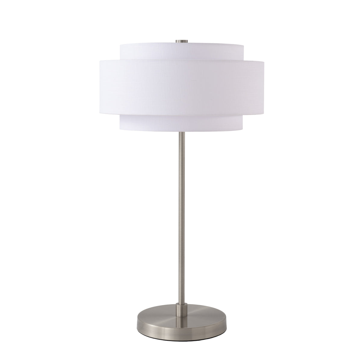 Nova of California 1031850WH Slimline Coronado Table Lamp in Satin Nickel