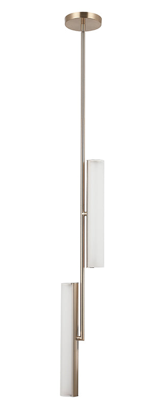 Matteo Lighting C32202CGFR Axis LED Chandelier in Champagne Gold