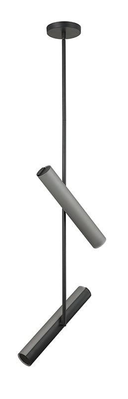 Matteo Lighting C32202MBSM Axis LED Chandelier in Matte Black