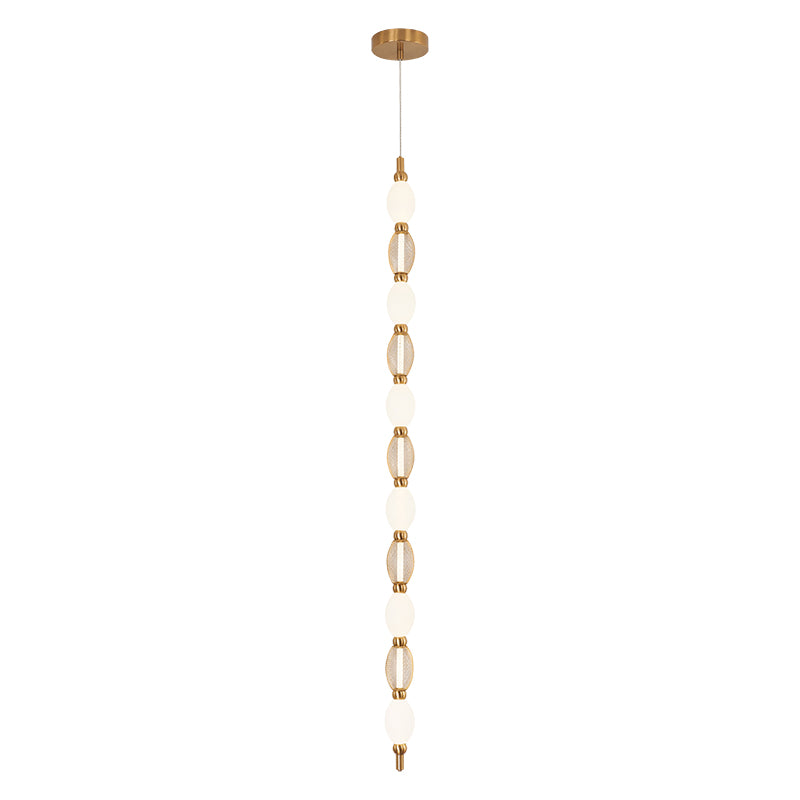 Matteo Lighting C37101AG Tentacles LED Pendant in Aged Gold Brass