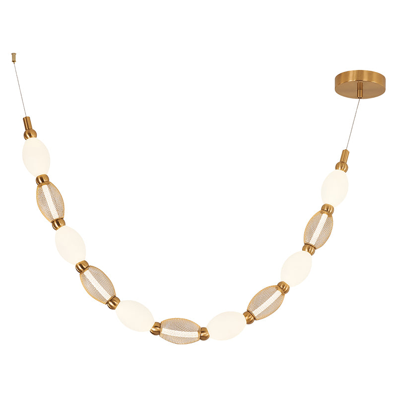 Matteo Lighting C37101AG Tentacles LED Pendant in Aged Gold Brass