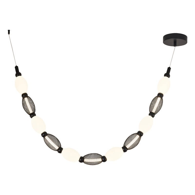 Matteo Lighting C37101BK Tentacles LED Pendant in Black