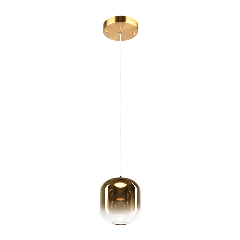 Matteo Lighting C37401AGAG Refrax LED Pendant in Aged Gold Brass
