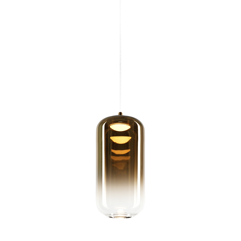 Matteo Lighting C37411AGAG Refrax LED Pendant in Aged Gold Brass