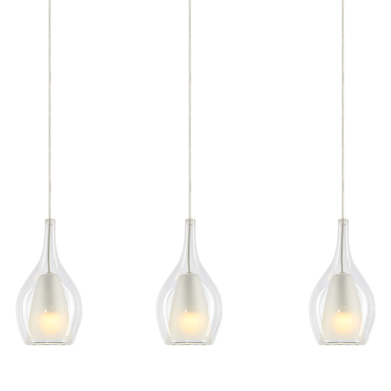 Matteo Lighting C37513CHCL Jericho Linear Pendant in Chrome