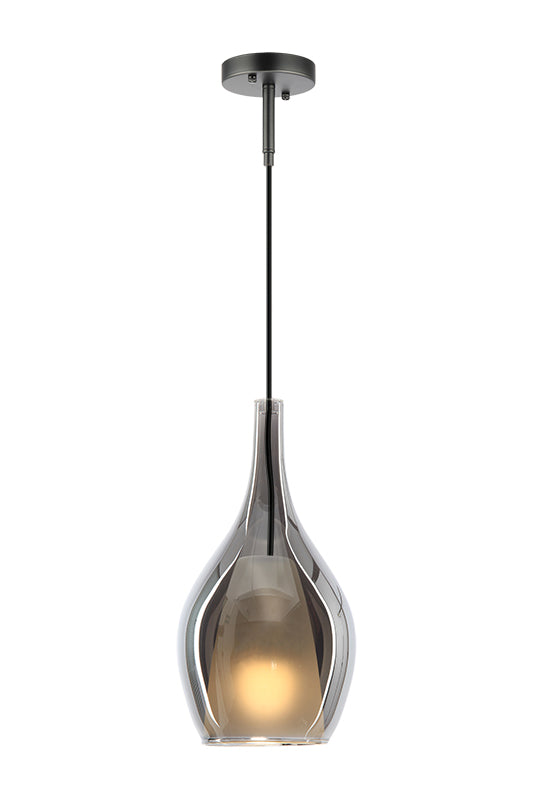 Matteo Lighting C37521MBSM Jericho Pendant in Matte Black