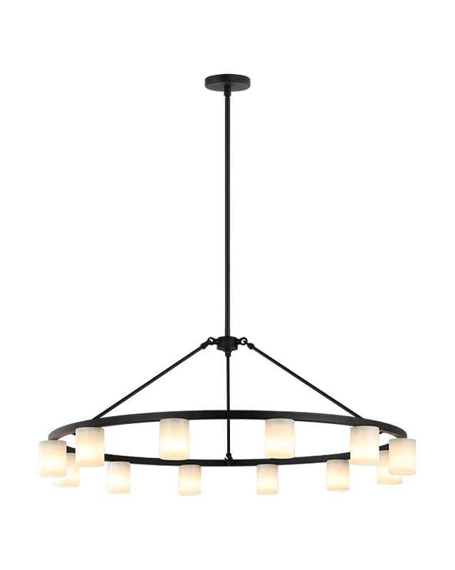 Éclairage LED Matteo C42912MB Lindy Suspendu en noir mat