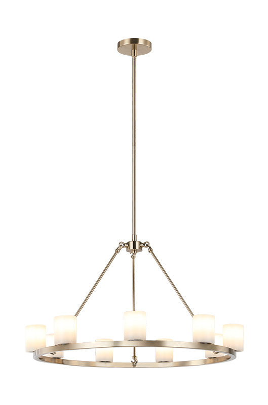 Matteo Lighting C42909CG Lindy LED Suspendu en or champagne