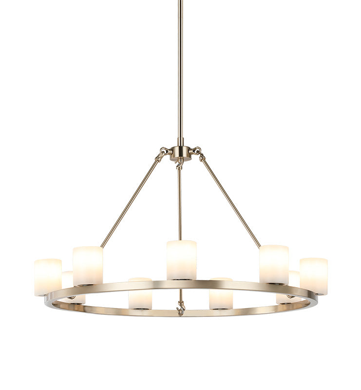 Matteo Lighting C42909CG Lindy LED Suspendu en or champagne