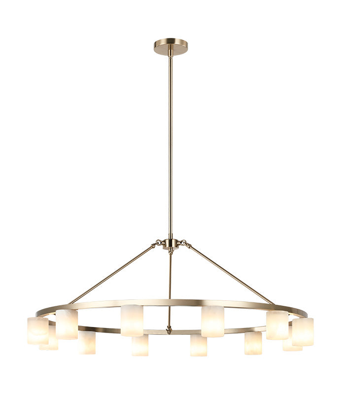 Matteo Lighting C42912CG Lindy LED Suspendu en or champagne