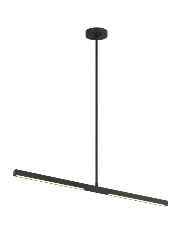 Éclairage linéaire LED Matteo Lighting C43636MB Suspension en noir mat