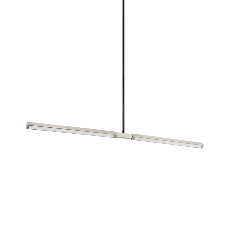 Éclairage linéaire LED Matteo Lighting C43648BN Suspension en nickel brossé