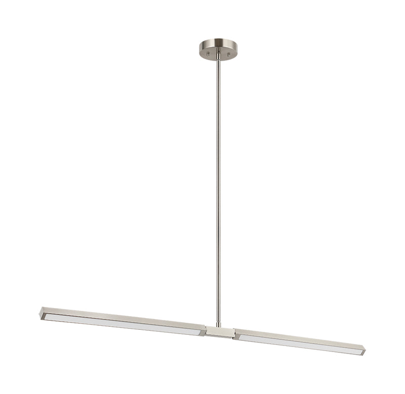 Éclairage linéaire LED Matteo Lighting C43648BN Suspension en nickel brossé