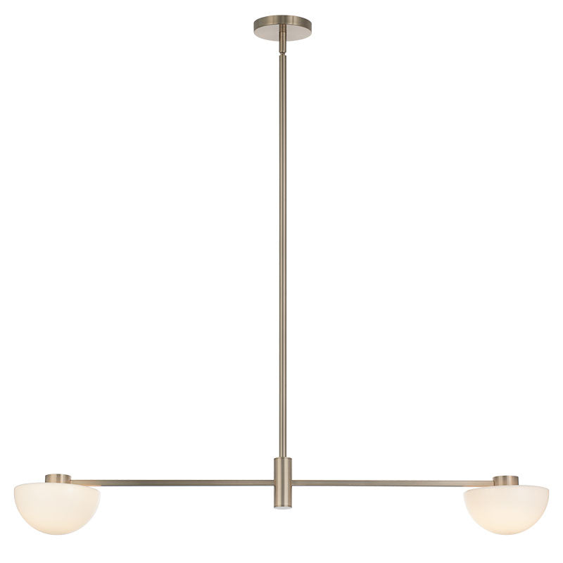 Éclairage linéaire LED Matteo Lighting C43702CGOP Gardena Suspension en or champagne