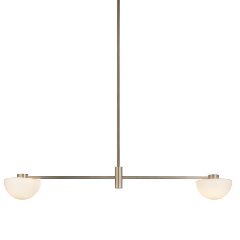 Éclairage linéaire LED Matteo Lighting C43702CGOP Gardena Suspension en or champagne