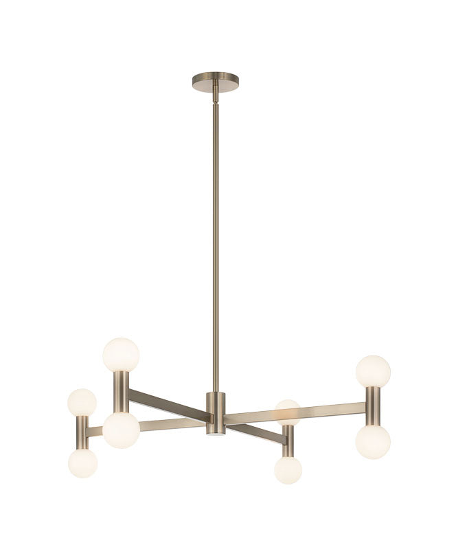 Matteo Lighting C44108CGOP Interstellar LED Chandelier in Champagne Gold