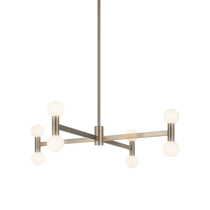Matteo Lighting C44108CGOP Interstellar LED Chandelier in Champagne Gold