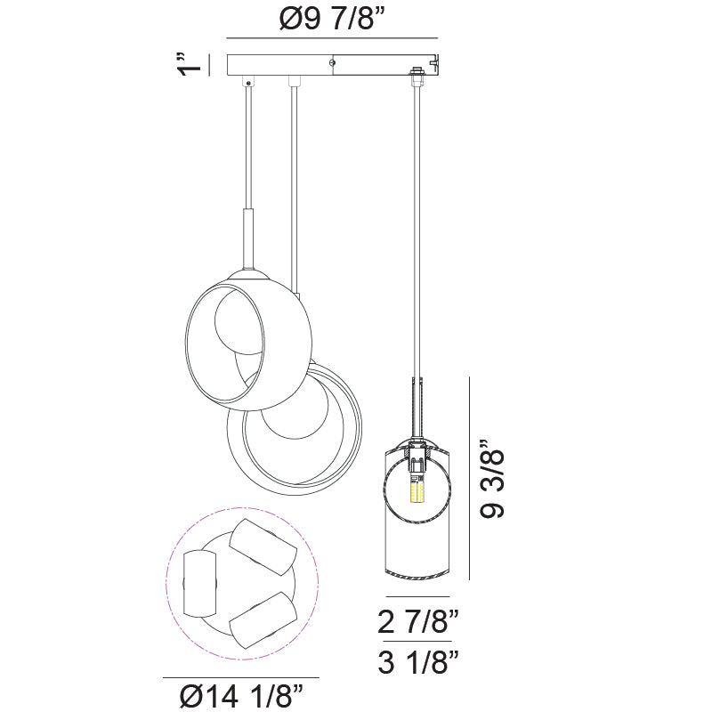 Matteo Lighting C60603AGCL Delcia LED Chandelier in Aged Gold Brass