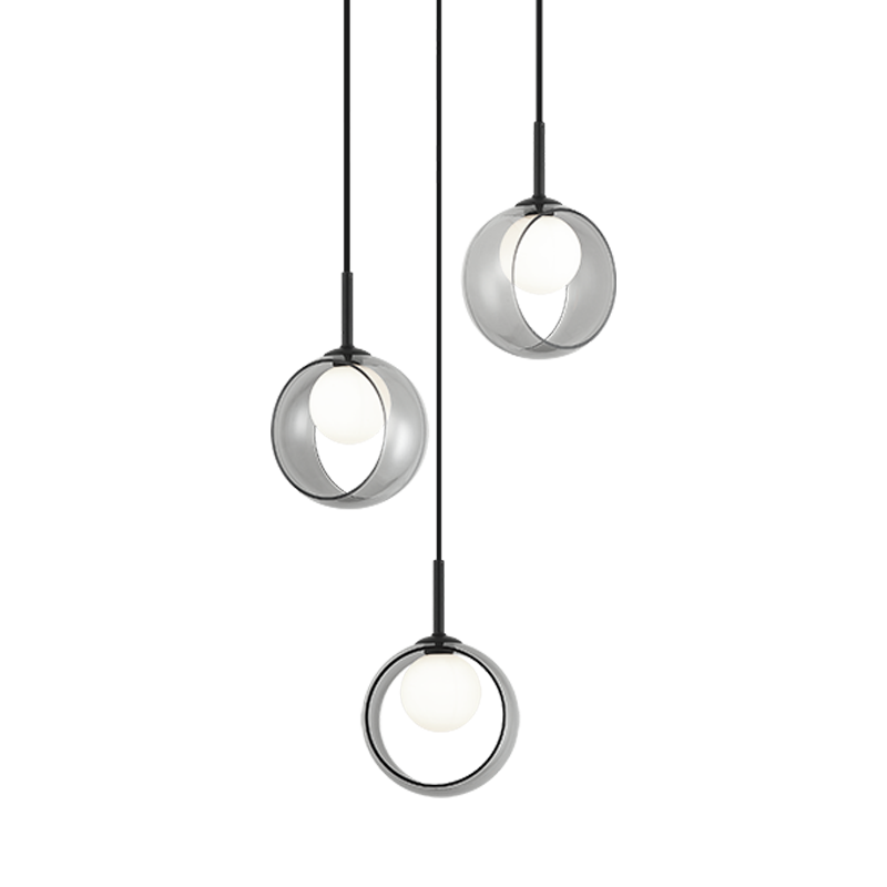 Matteo Lighting C60603BKSM Delcia LED Chandelier in Black