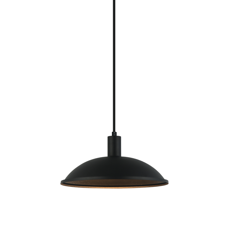Matteo Lighting C81901MB Farmley Outdoor Pendant in Matte Black