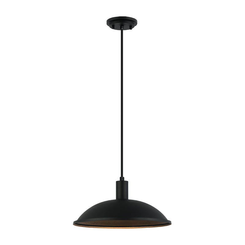 Matteo Lighting C81901MB Farmley Outdoor Pendant in Matte Black