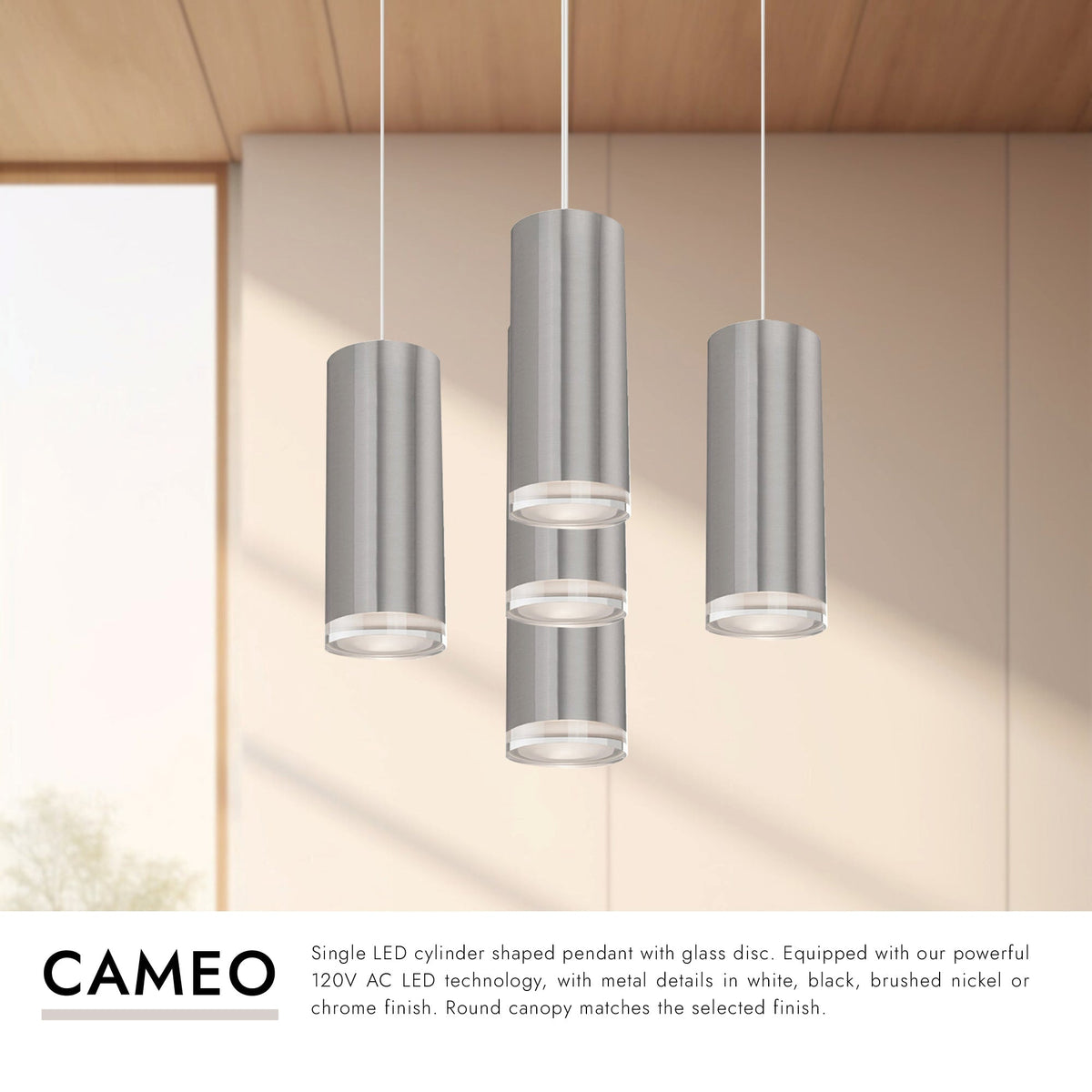 Kuzco Lighting MP401431BK-05 Cameo LED Multi Suspension en noir