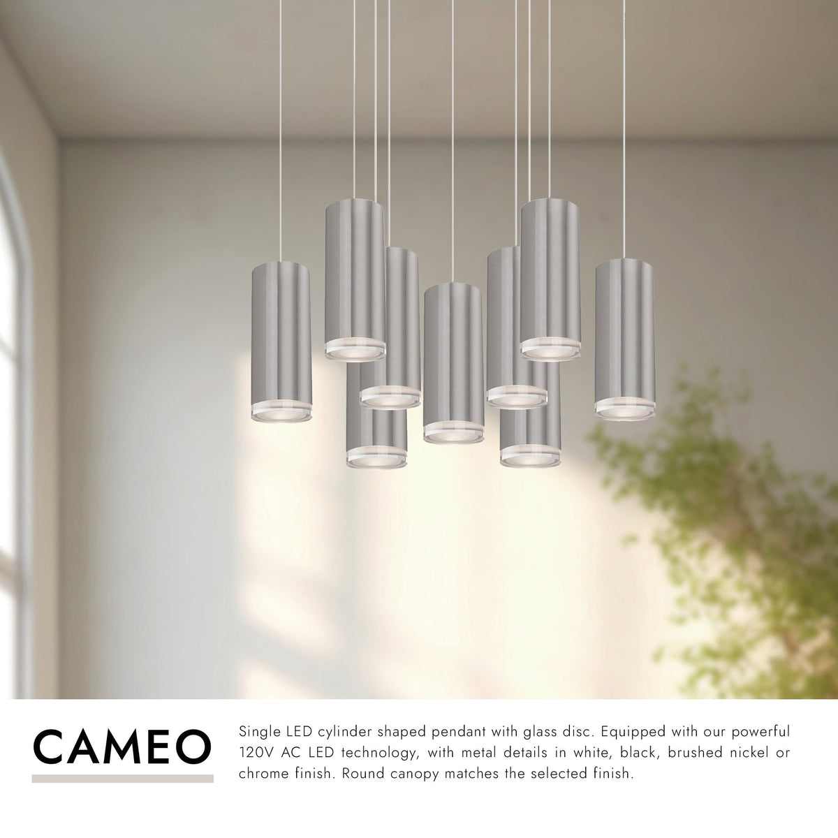 Kuzco Lighting MP401431BK-09 Cameo LED Multi Suspension en noir