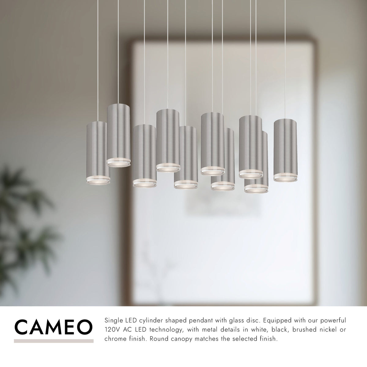 Kuzco Lighting MP401431BK-10 Cameo LED Multi Suspension en noir