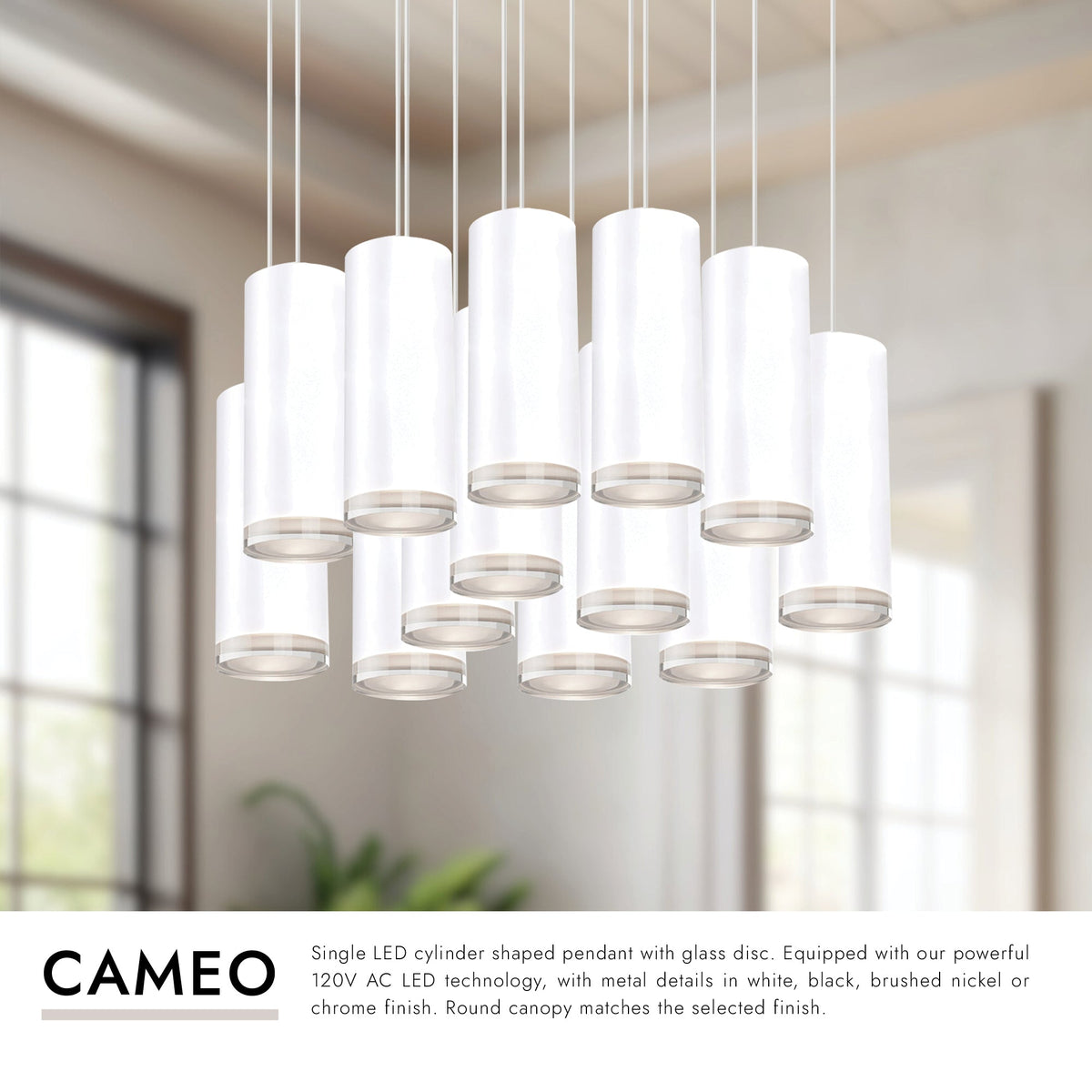Kuzco Lighting MP401431BK-13 Cameo LED Multi Suspension en noir