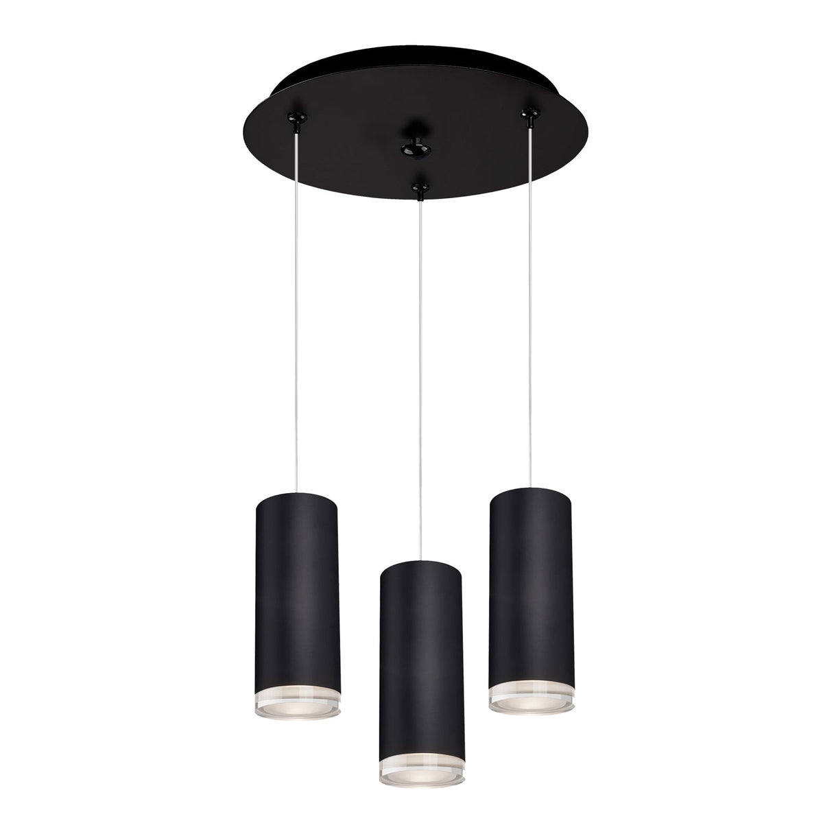 Kuzco Lighting MP401431BK-03 Cameo LED Multi Suspension en noir