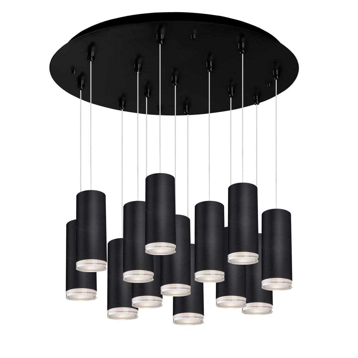 Kuzco Lighting MP401431BK-13 Cameo LED Multi Suspension en noir