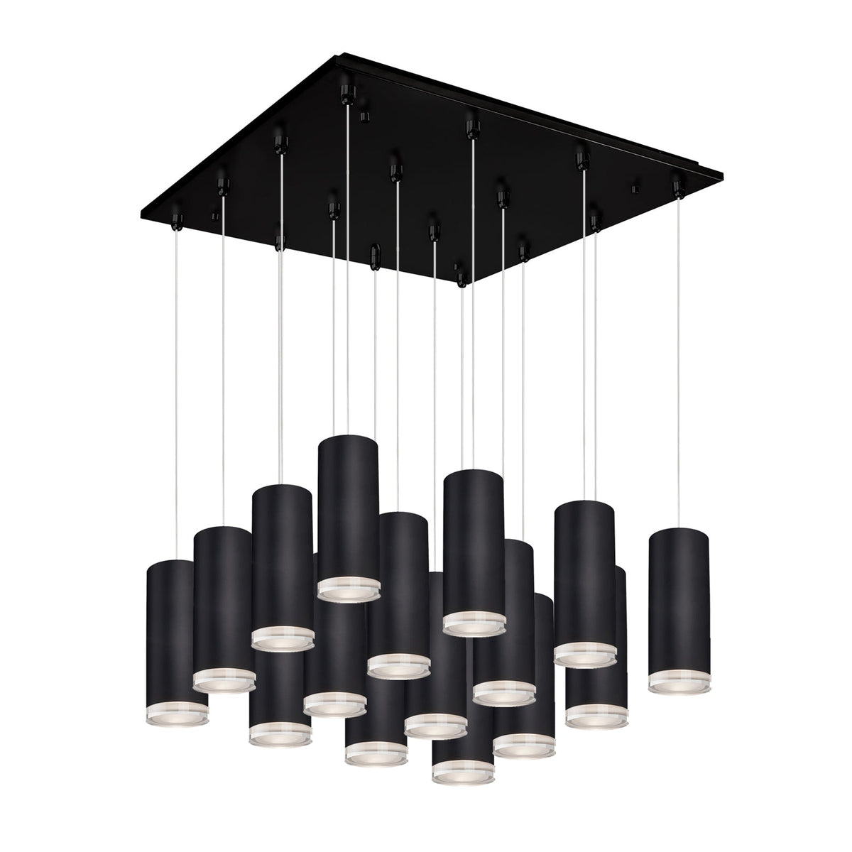 Kuzco Lighting MP401431BK-16 Cameo LED Multi Suspension en noir