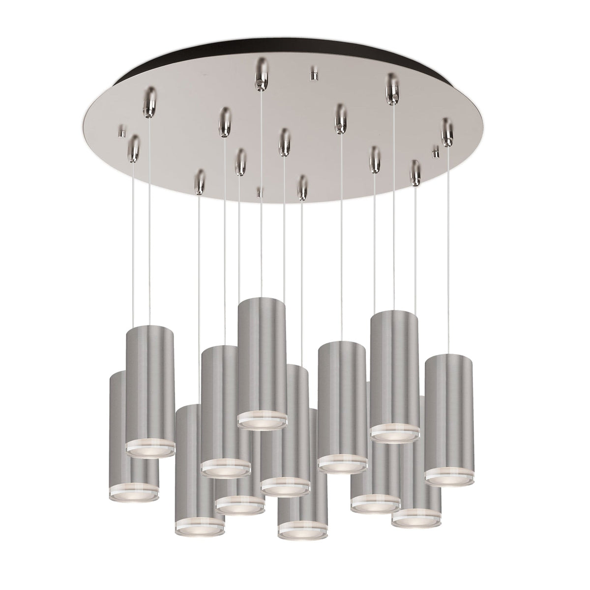 Kuzco Lighting MP401431BN-13 Cameo LED Multi Suspension en nickel brossé